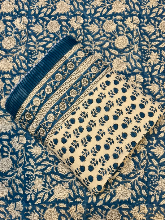Blue Ambience Single Bed Reversible Dohar