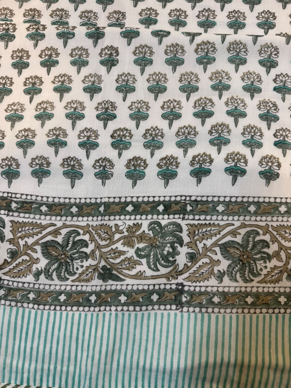 Azure Booti Single Bed Reversible Dohar