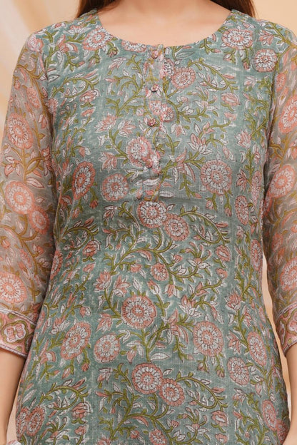 Moss Petals Kota Doriya Suit