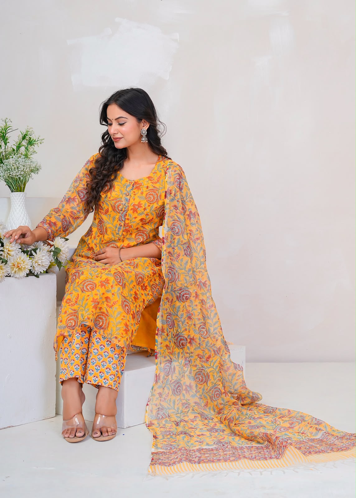 Yellow Meadows Kota Doriya Suit