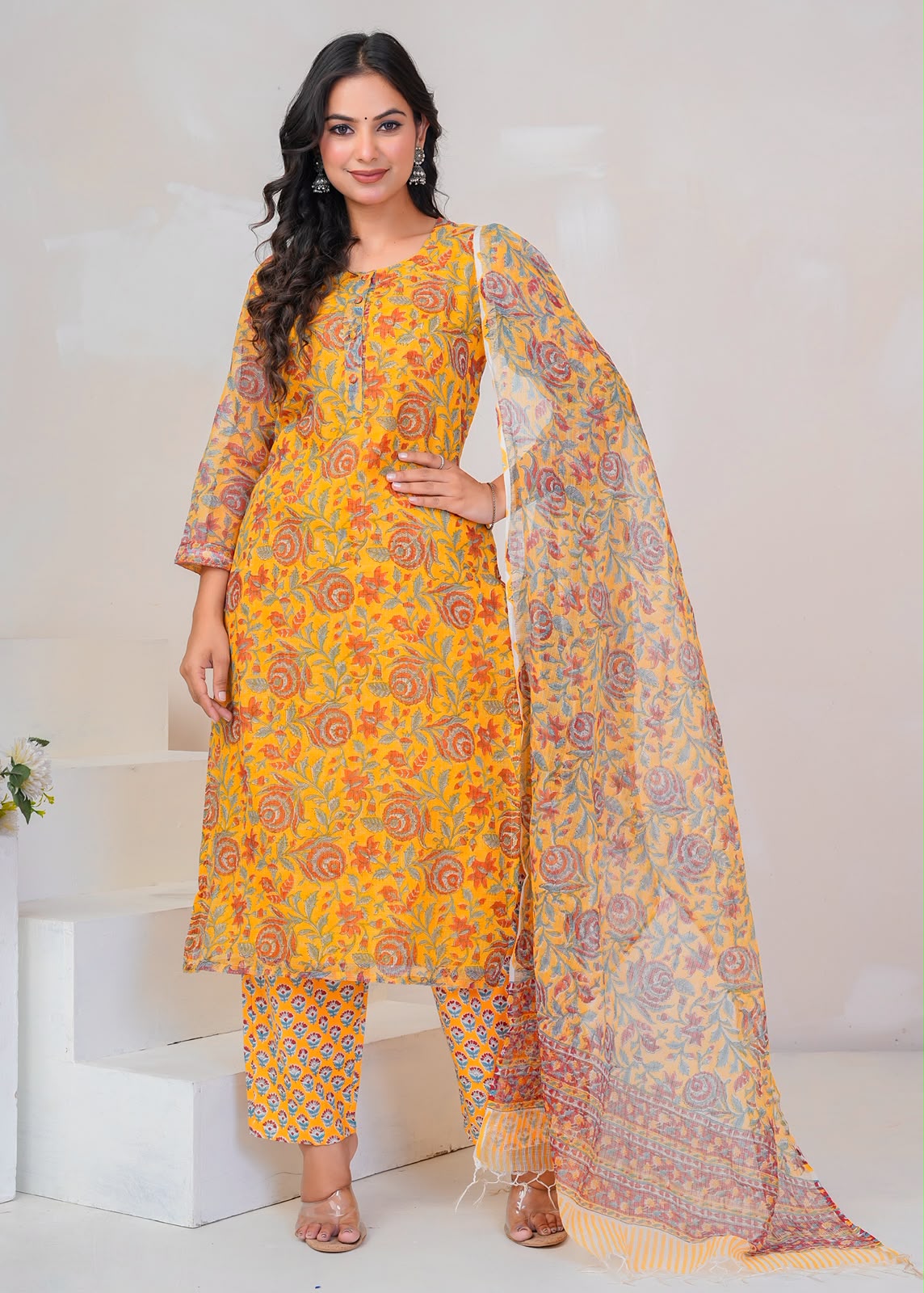 Yellow Meadows Kota Doriya Suit