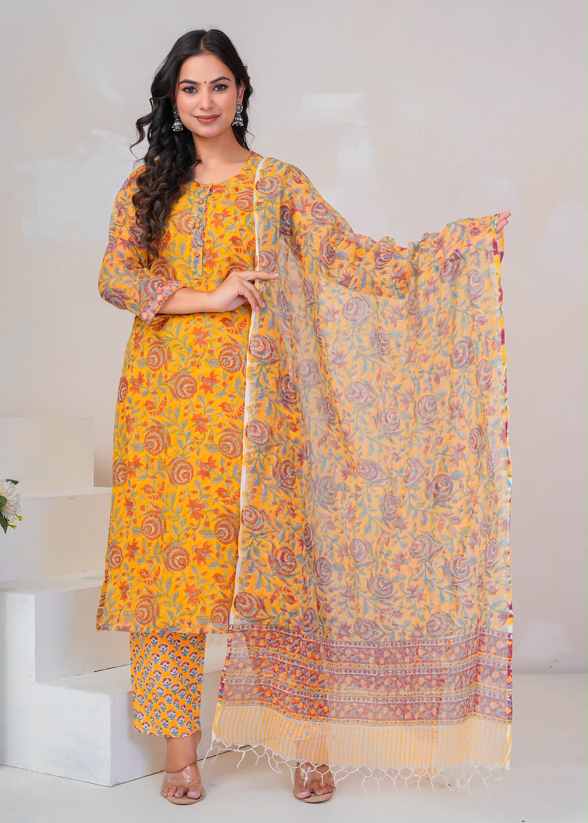 Yellow Meadows Kota Doriya Suit