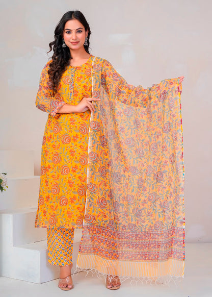Yellow Meadows Kota Doriya Suit