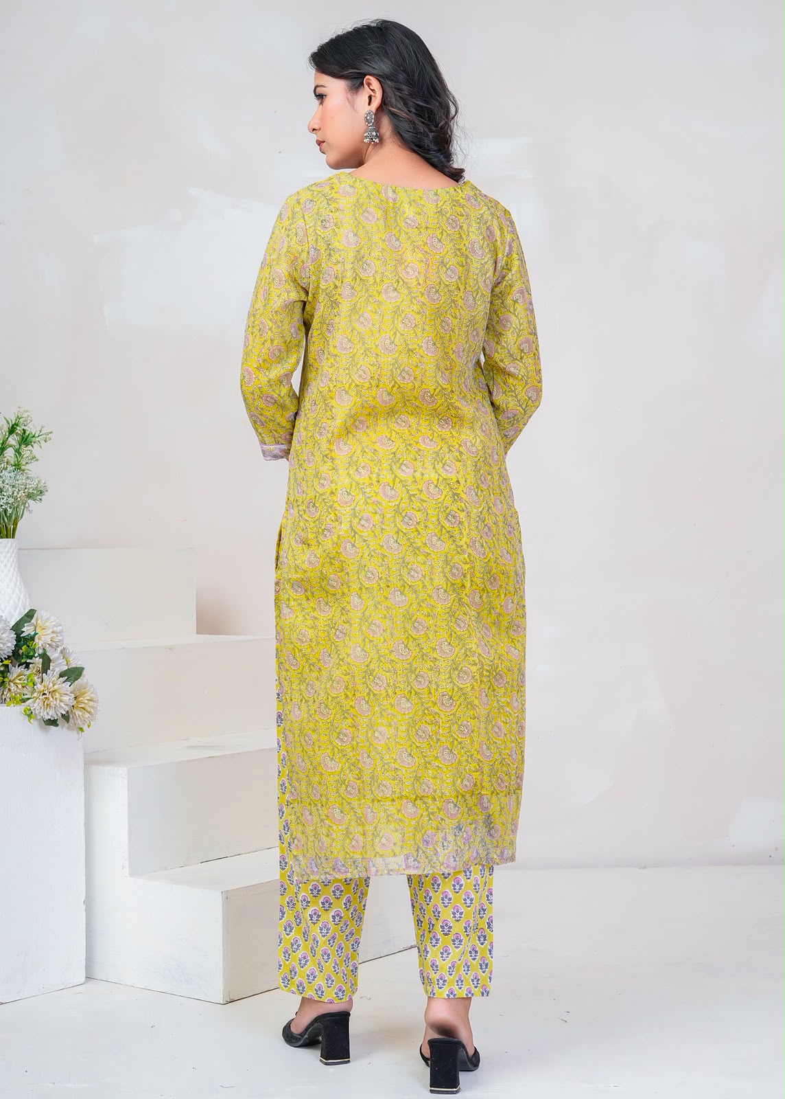 Soft Green Veil Kota Doriya Suit