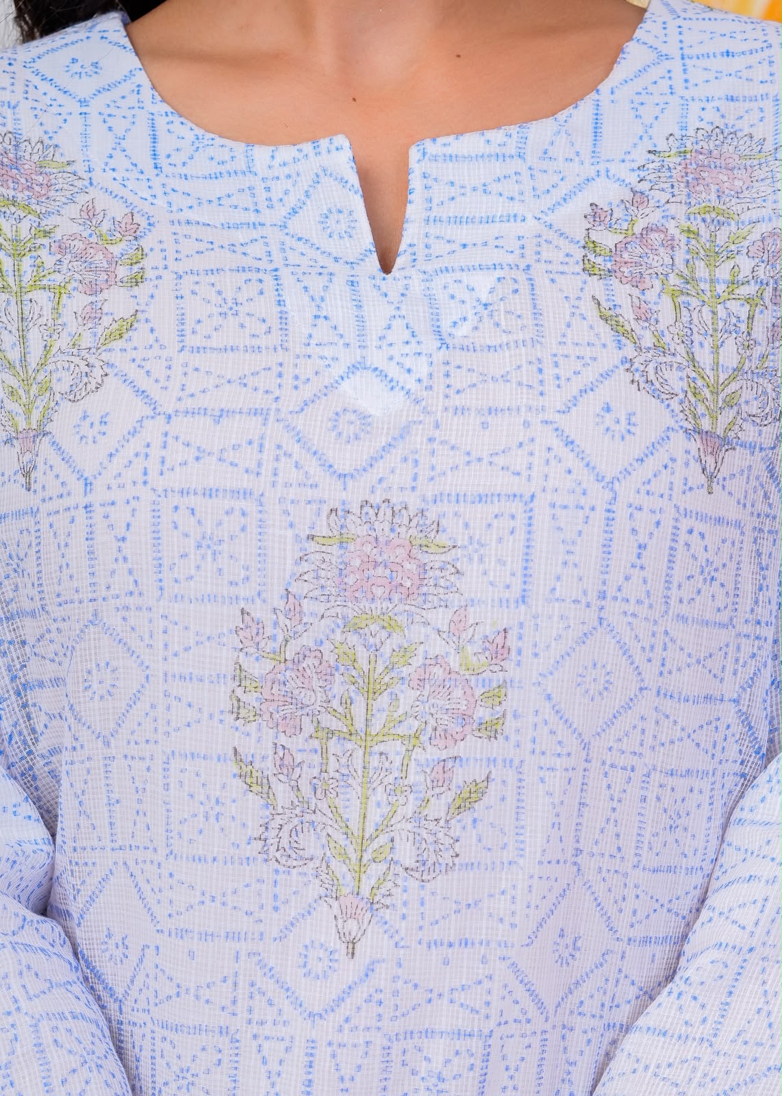 Blue Boota Geometry Kota Doriya Suit