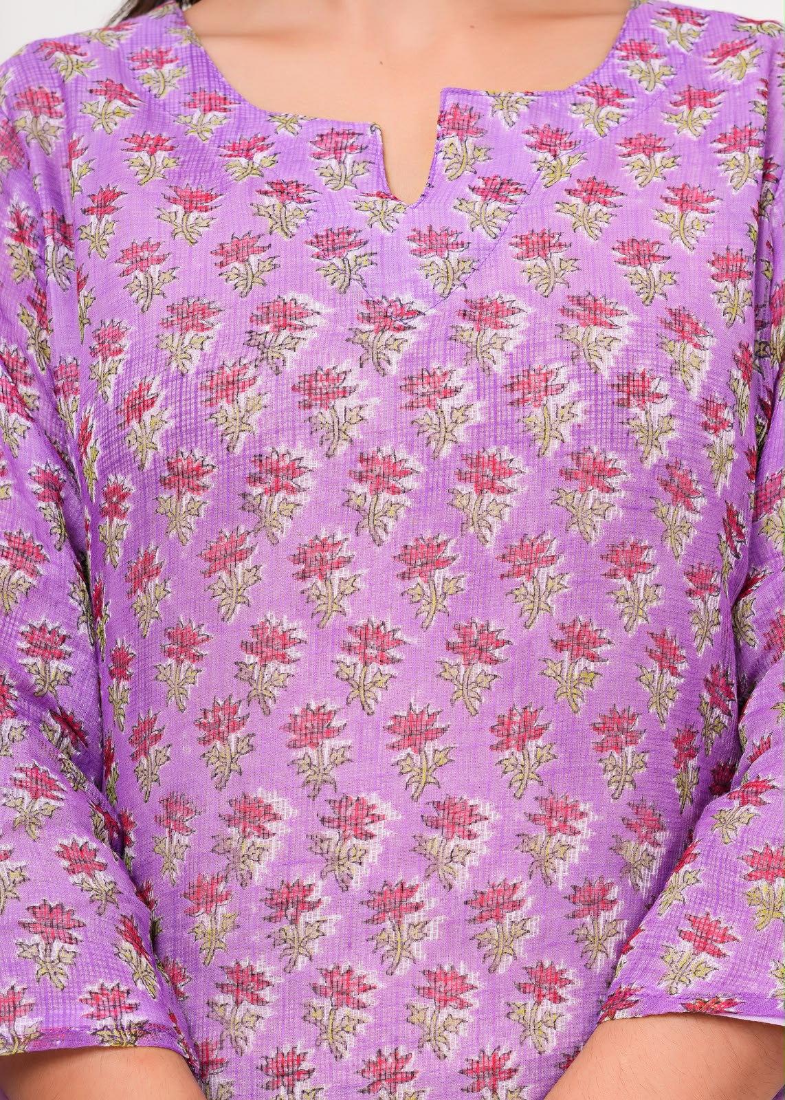 Purple Buds Kota Doriya Suit