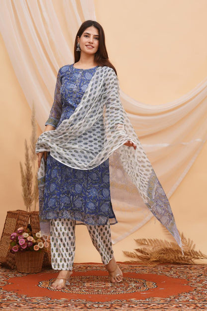 Bluewood Breeze Kota Doriya Suit