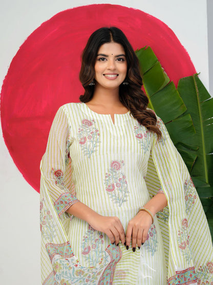 White Boota Kota Doriya Suit