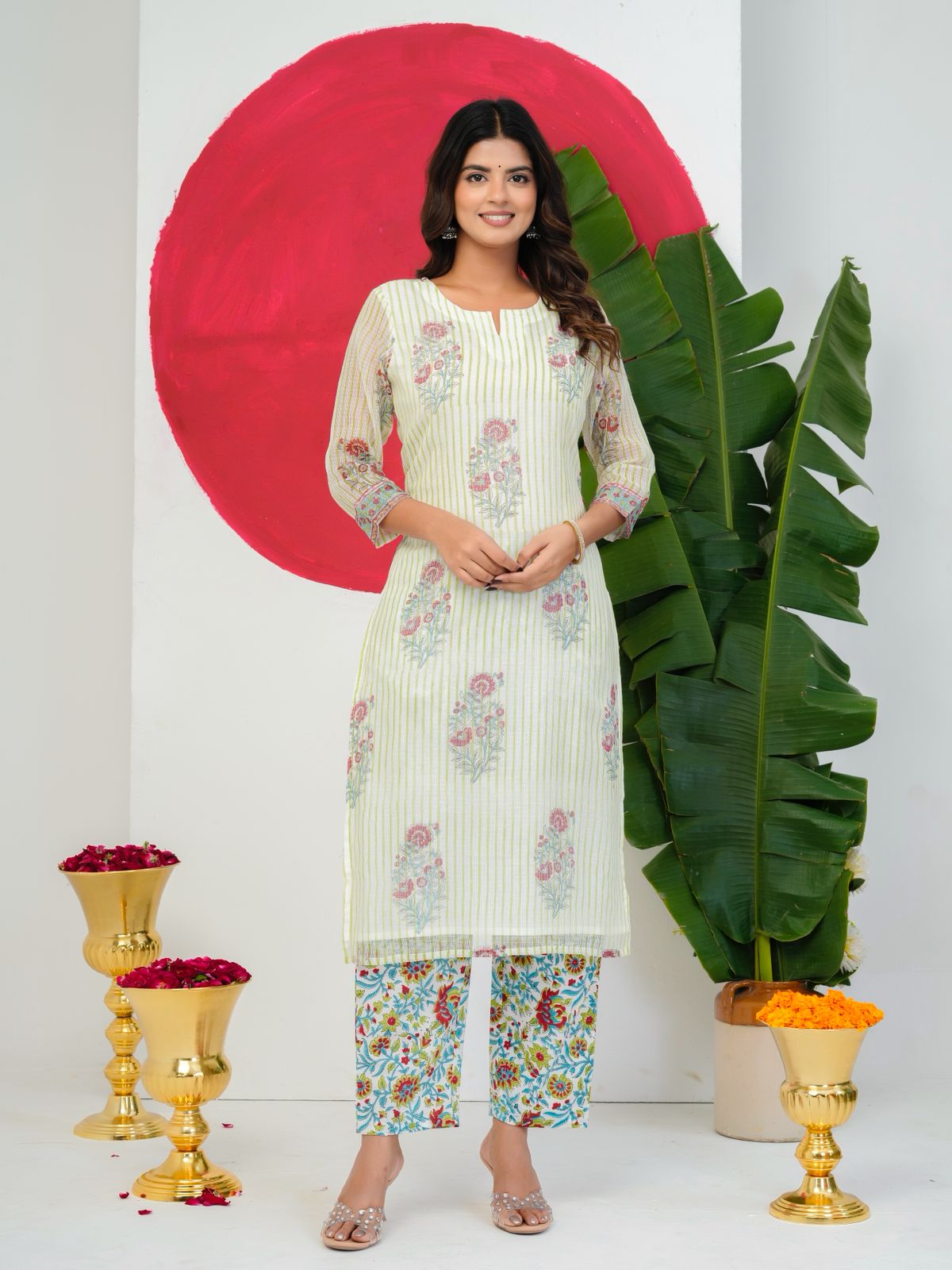 White Boota Kota Doriya Suit