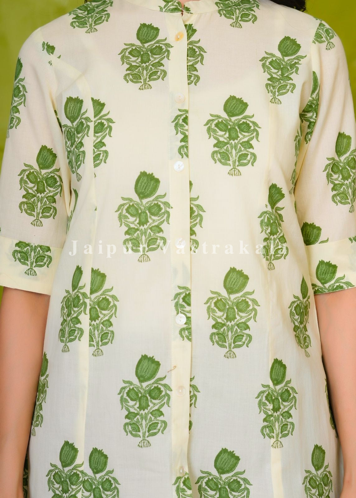 Green Boota Cotton Top