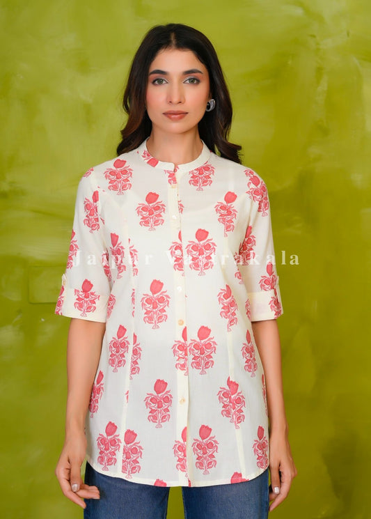 Coral Boota Cotton Top