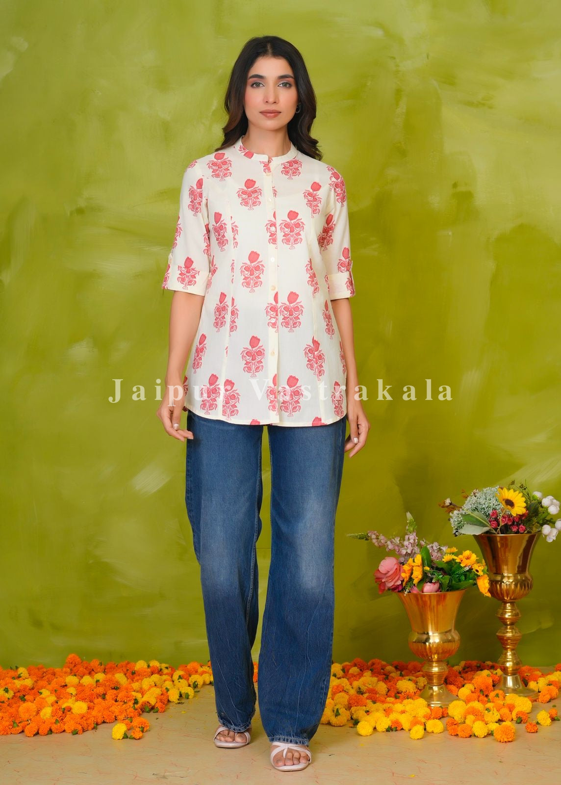 Coral Boota Cotton Top