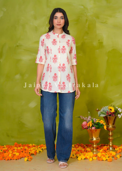 Coral Boota Cotton Top