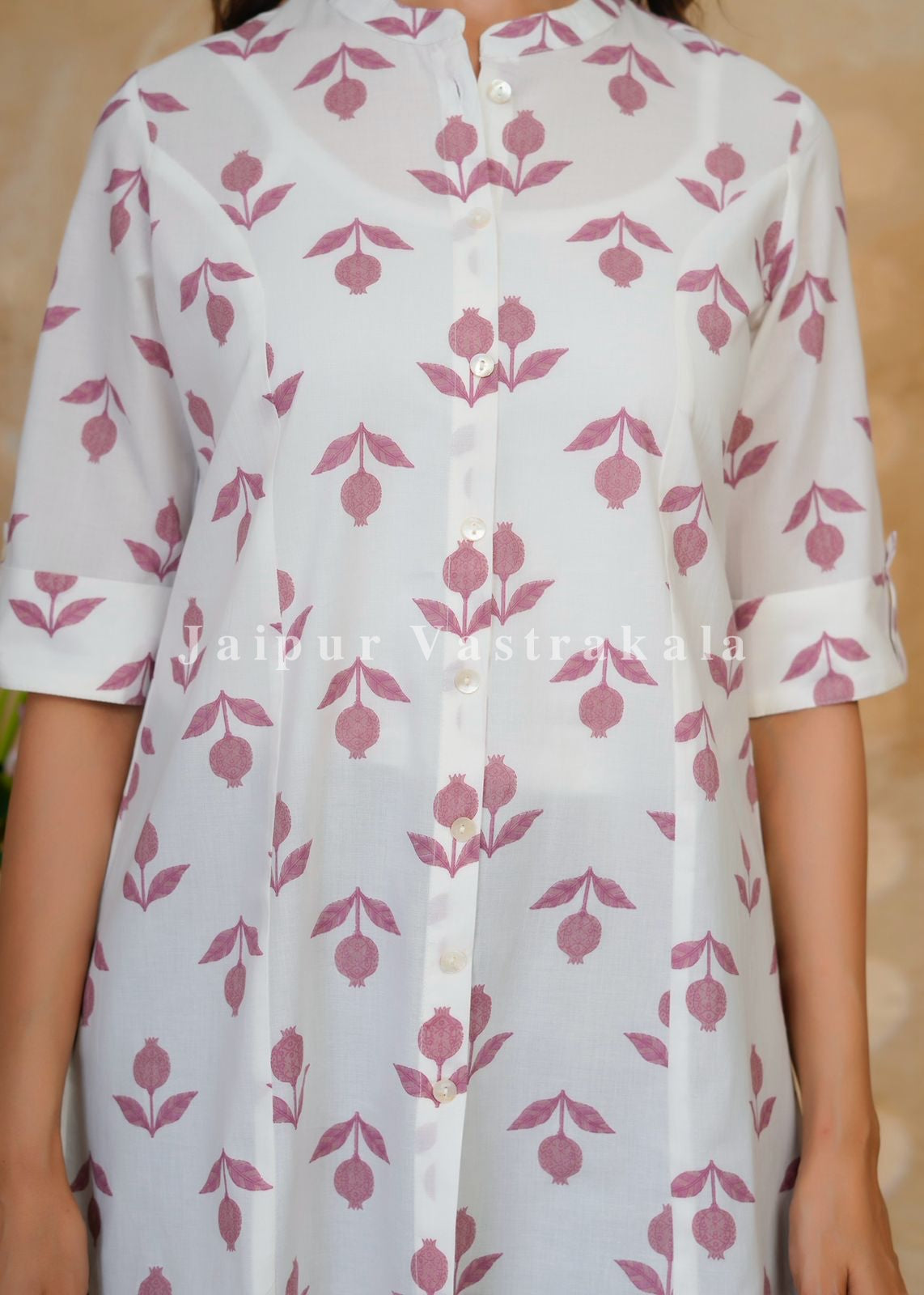 Mauve Buds Cotton Top