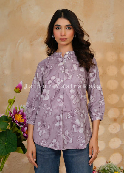 Purple Aura Cotton Top