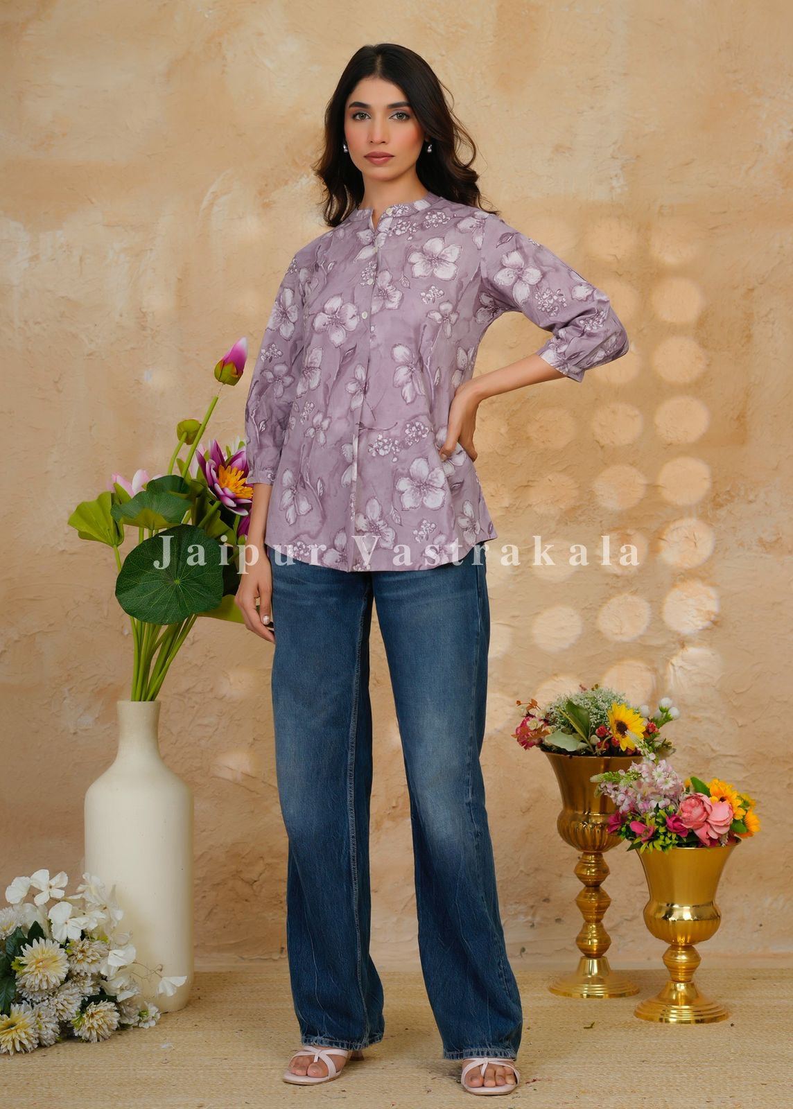 Purple Aura Cotton Top