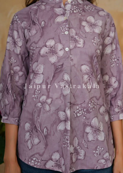 Purple Aura Cotton Top
