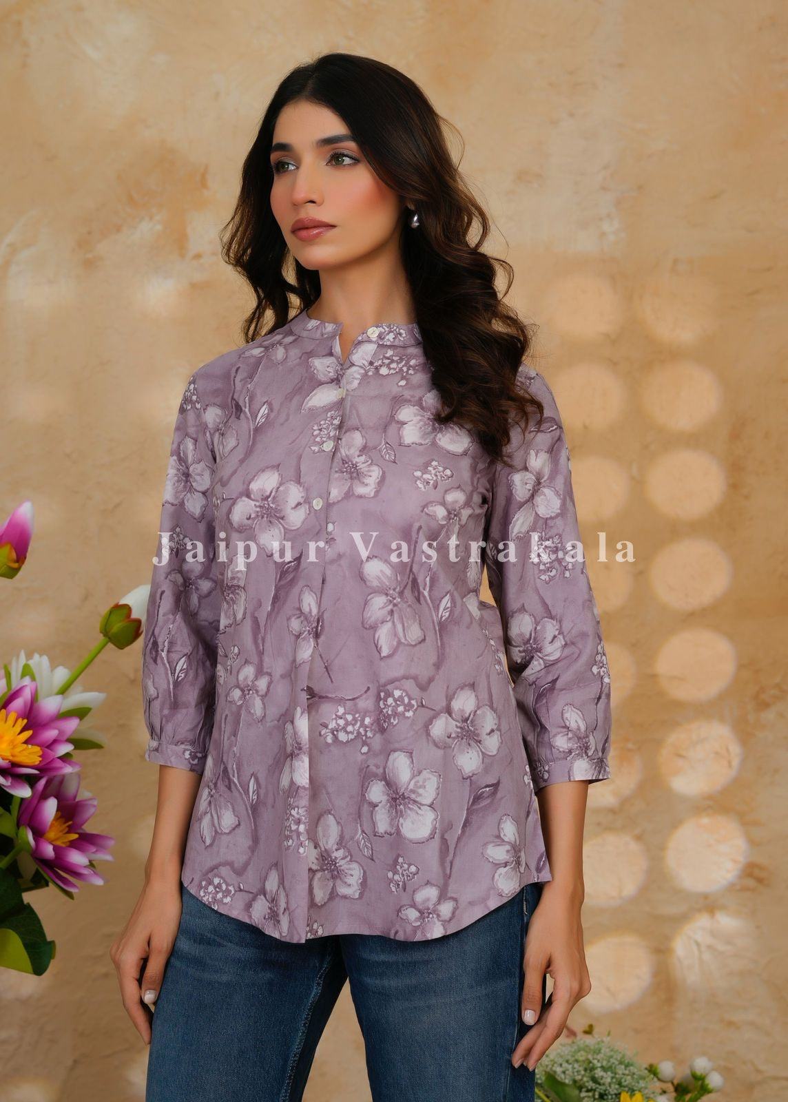 Purple Aura Cotton Top