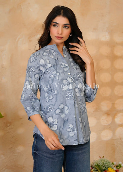Gray Aura Cotton Top