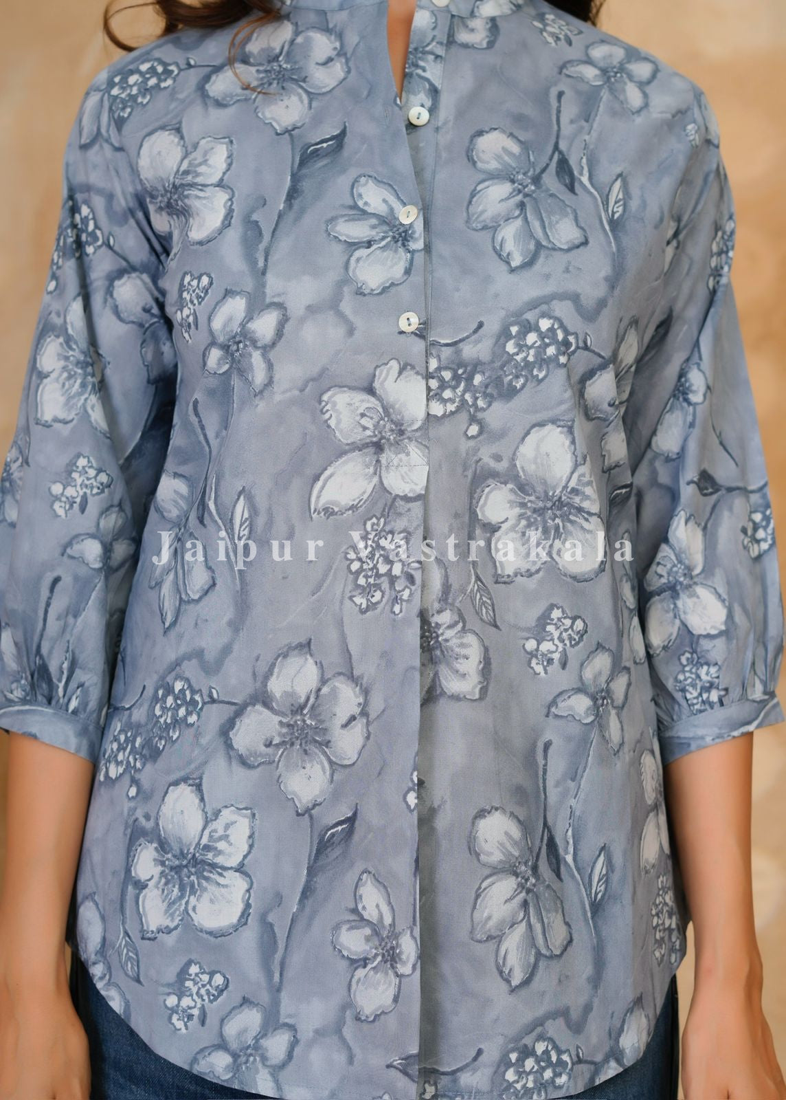 Gray Aura Cotton Top