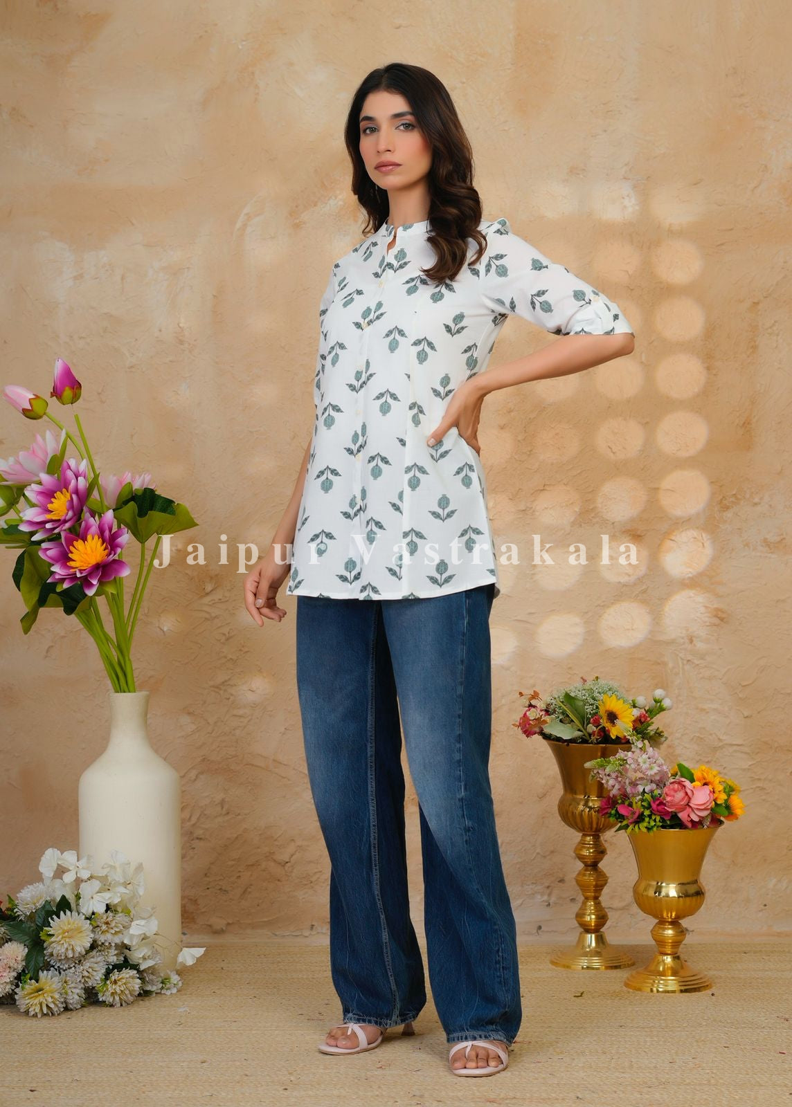 Emerald Buds Cotton Top