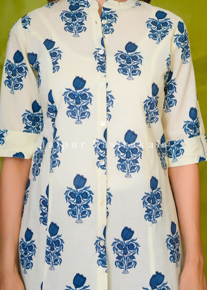 Blue Boota Cotton Top