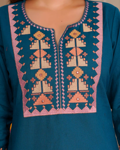 Cotton Linen Embroidery Top