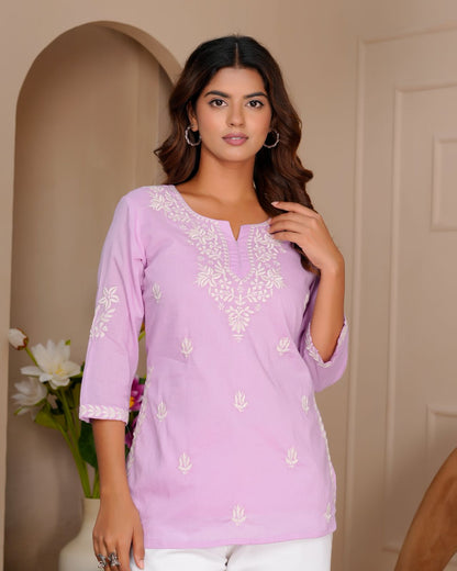 Embroidery Mul Cotton Top
