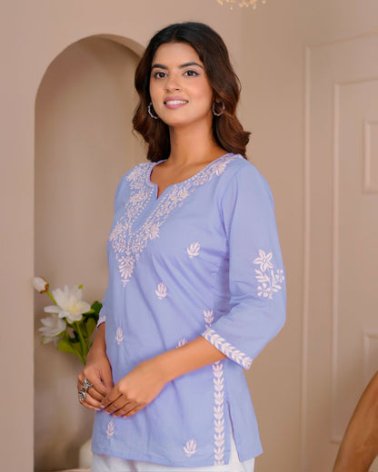 Embroidery Mul Cotton Top