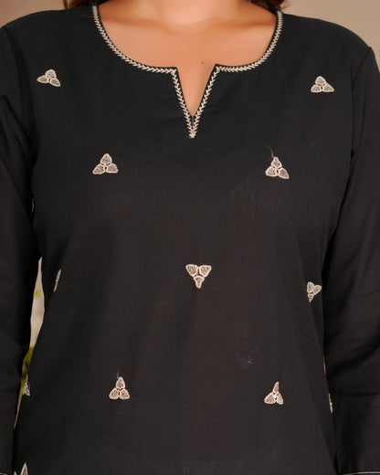 Cotton Linen Embroidery Top