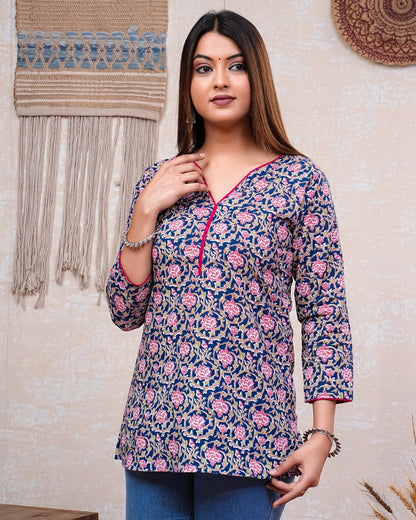 cotton printed top / dress