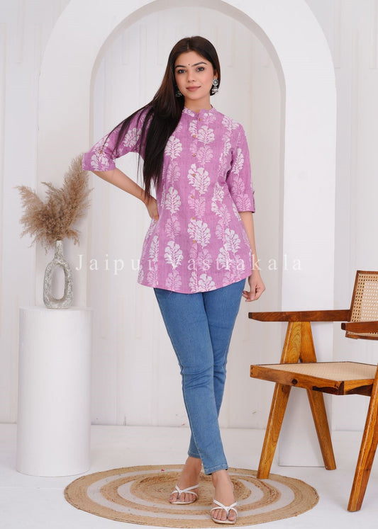 cotton printed top / dress