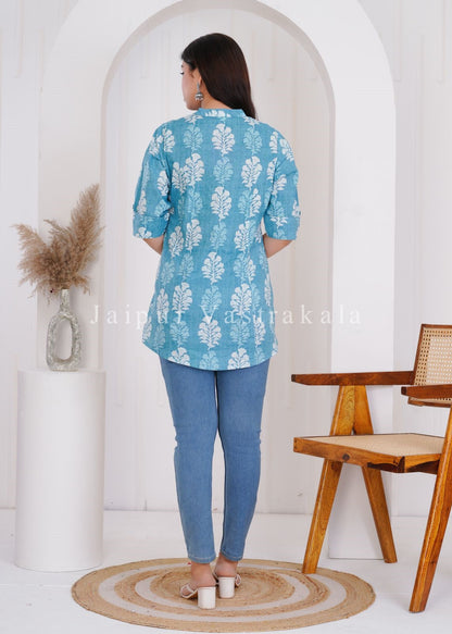 cotton printed top / dress