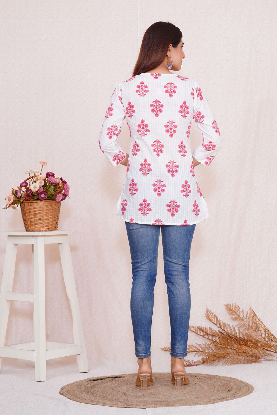 cotton printed top / dress