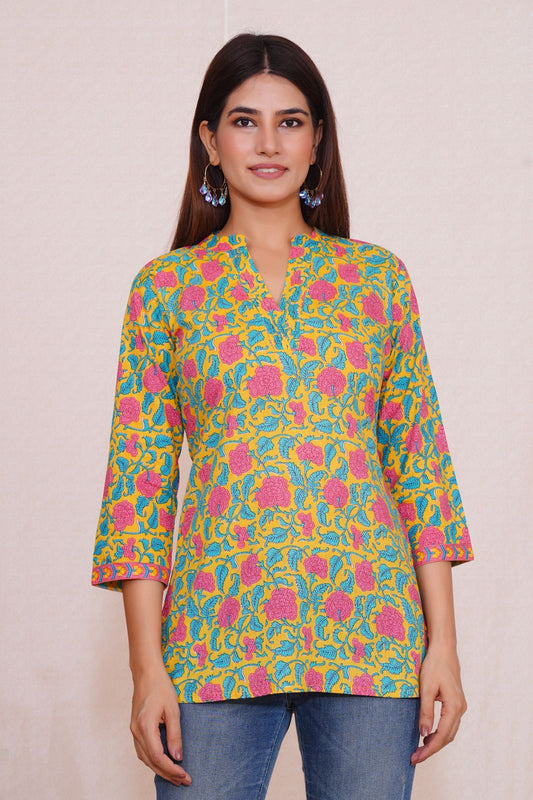 cotton printed top / dress
