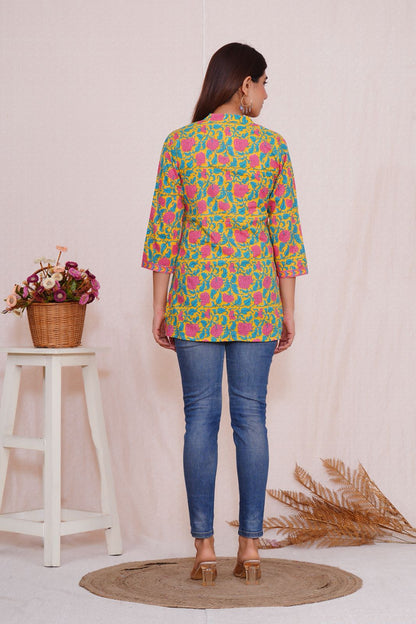 cotton printed top / dress