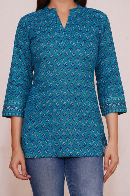 cotton printed top / dress