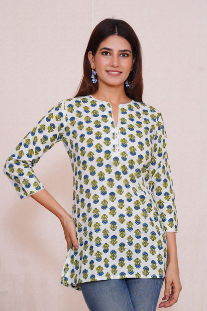 cotton printed top / dress