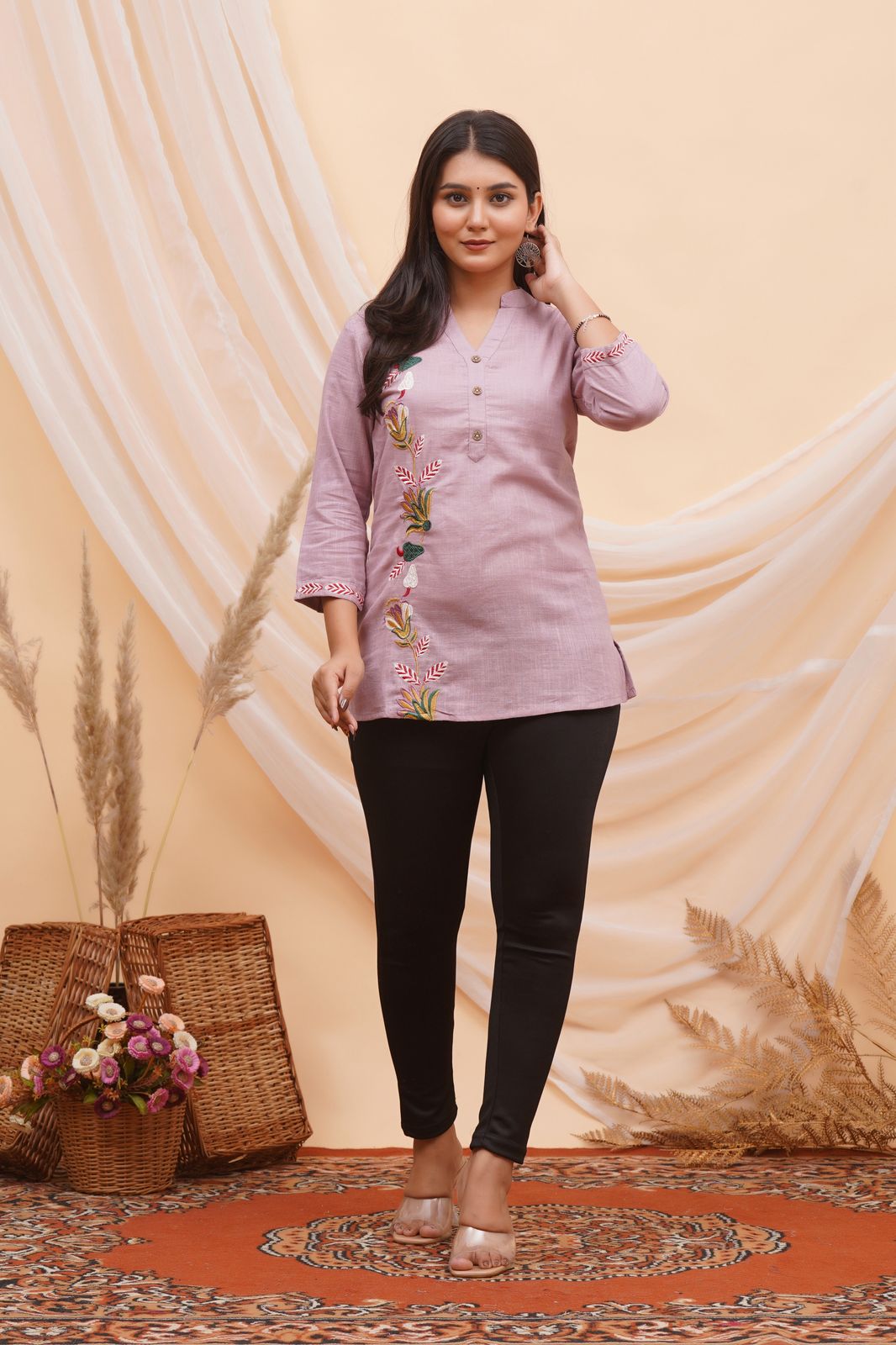 cotton printed top / dress