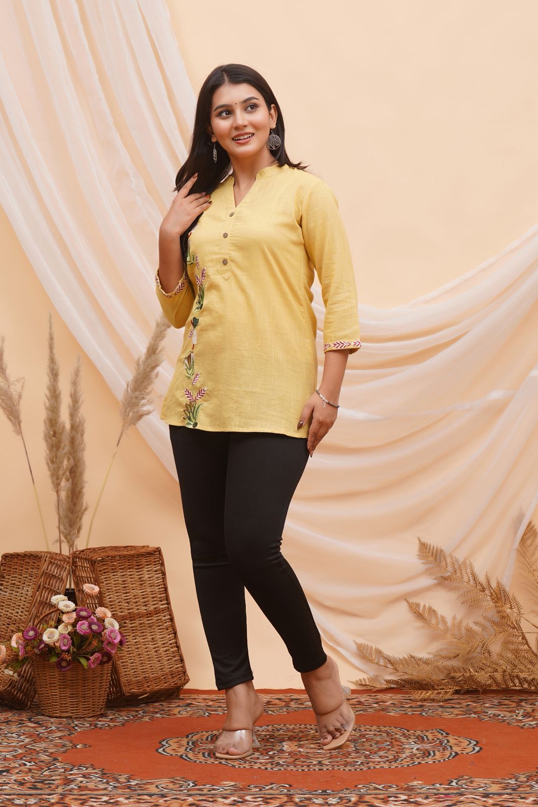 cotton printed top / dress