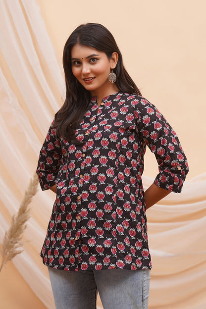 cotton printed top / dress