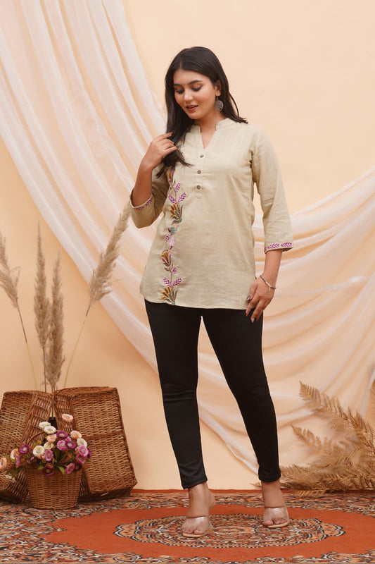 cotton printed top / dress