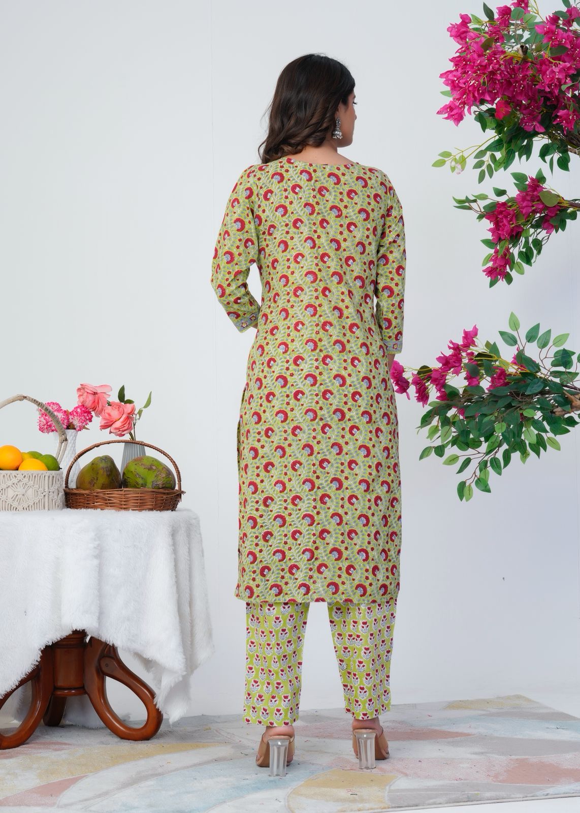 Verdant Petals Kota Dupatta Suit