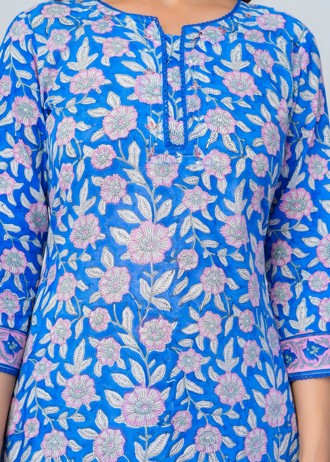 Gulrangi Neel Kota Dupatta Suit