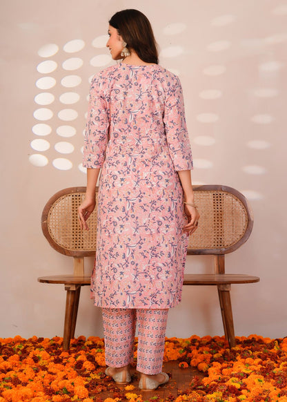 Pink Leaf Story Kota Dupatta Suit