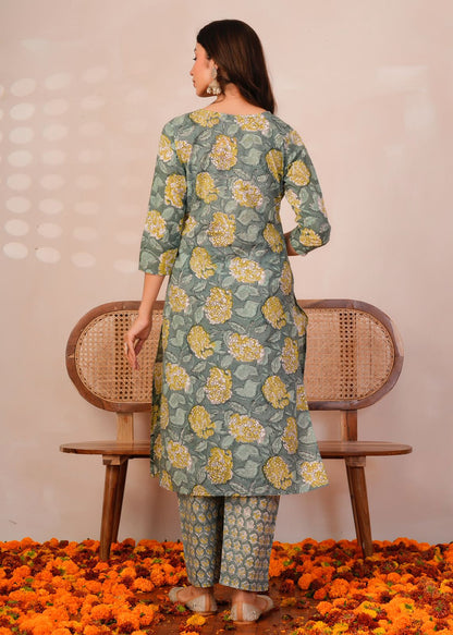 Emerald Meadow Kota Dupatta Suit