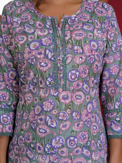 Cotton Suit With Kota Doriya Dupatta