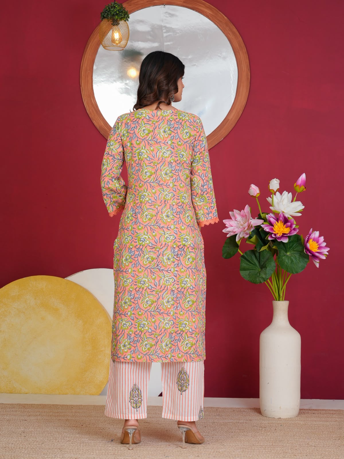 Cotton Suit With Kota Doriya Dupatta