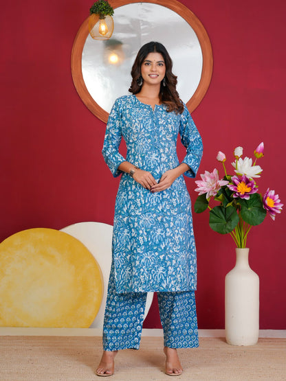 Cotton Suit With Kota Doriya Dupatta