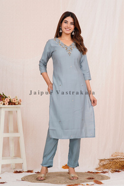 muslin silk suit